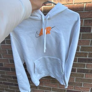 White/Orange nike hoodie